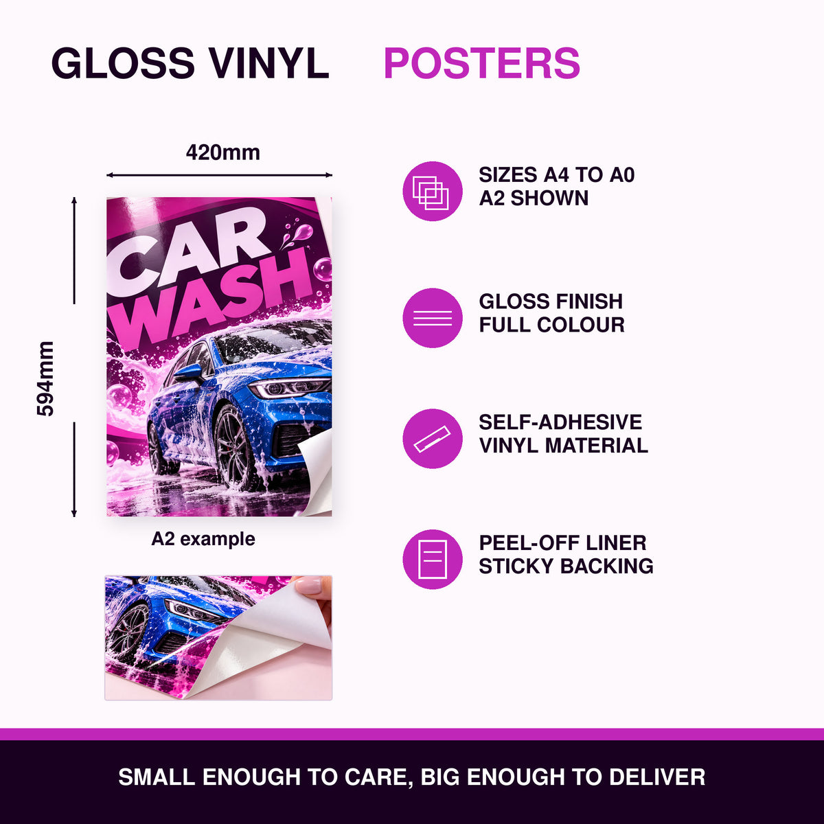 Posters - Gloss Vinyl Stickyback
