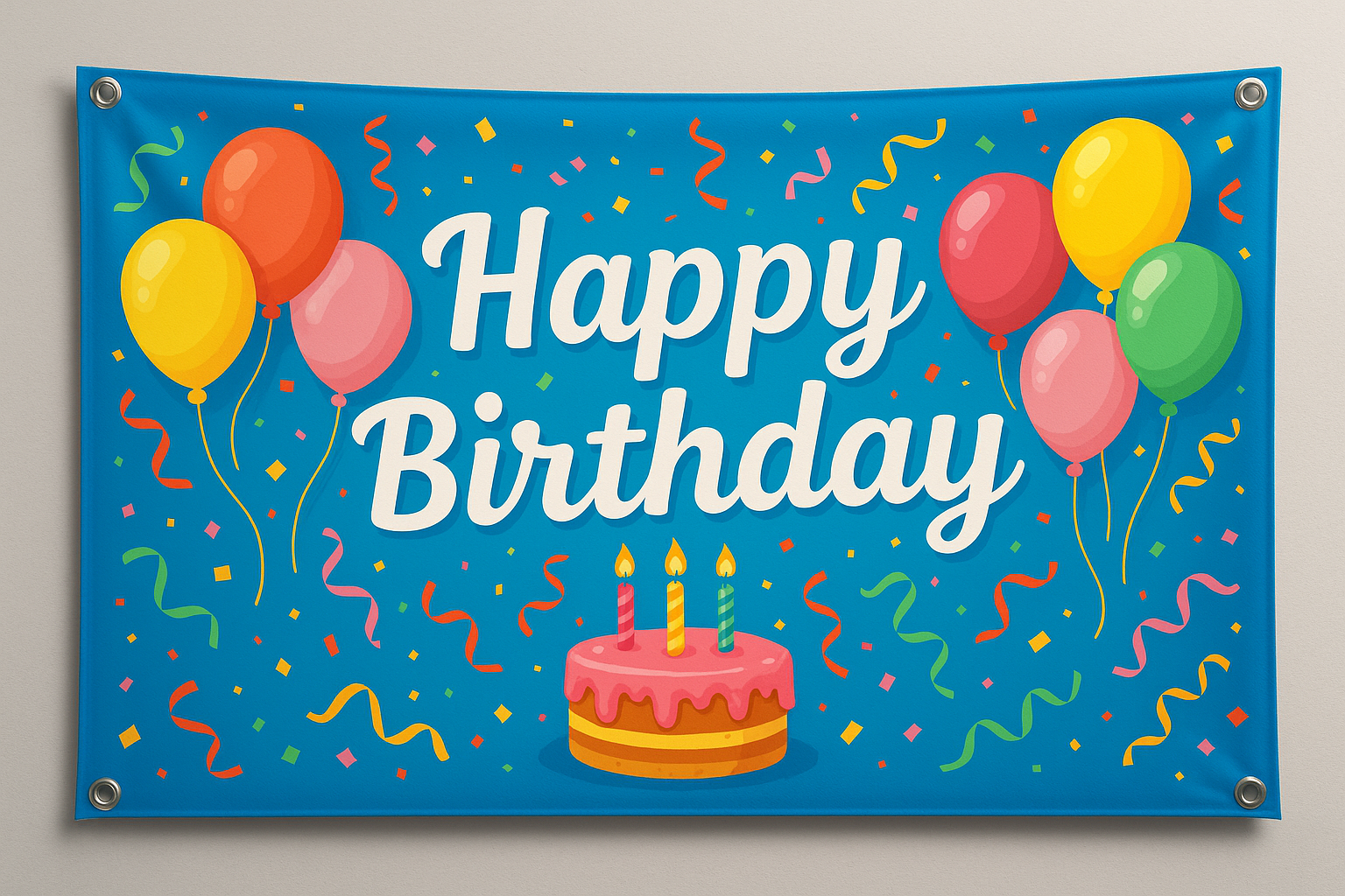 add on a design advertising a birthday