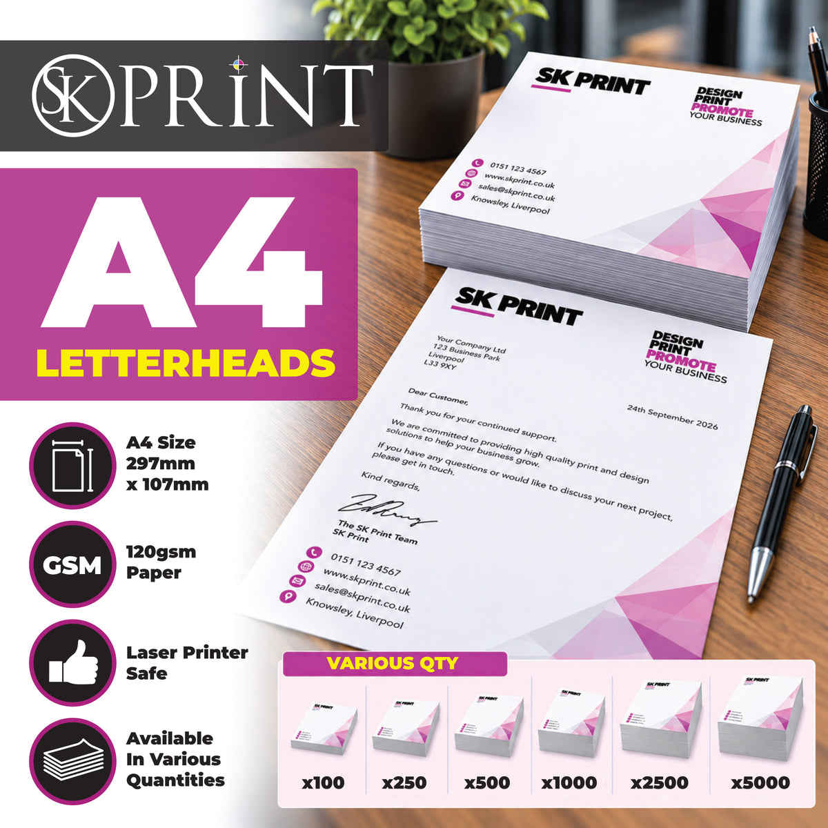 A4 Letterheads