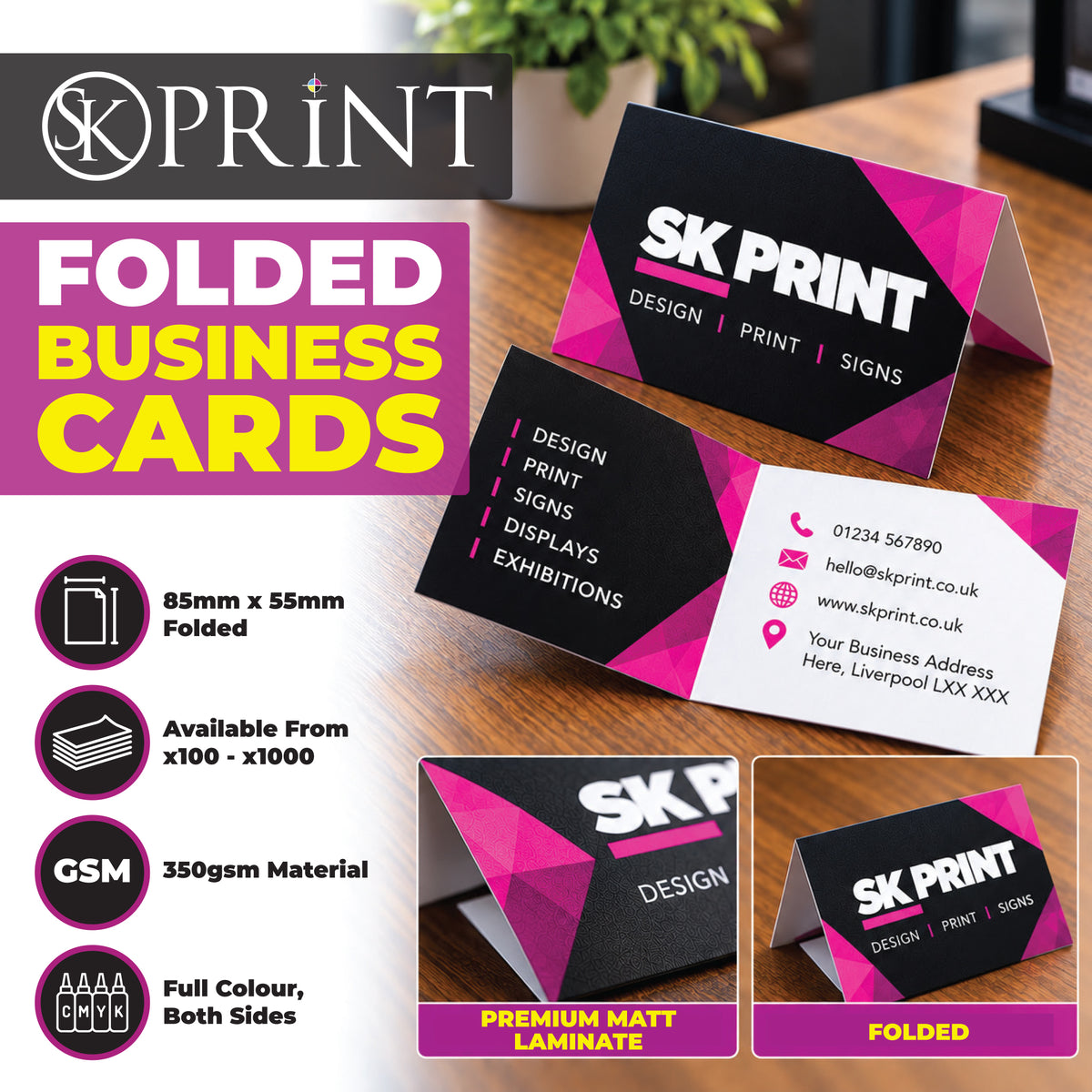 Business Cards - Folded