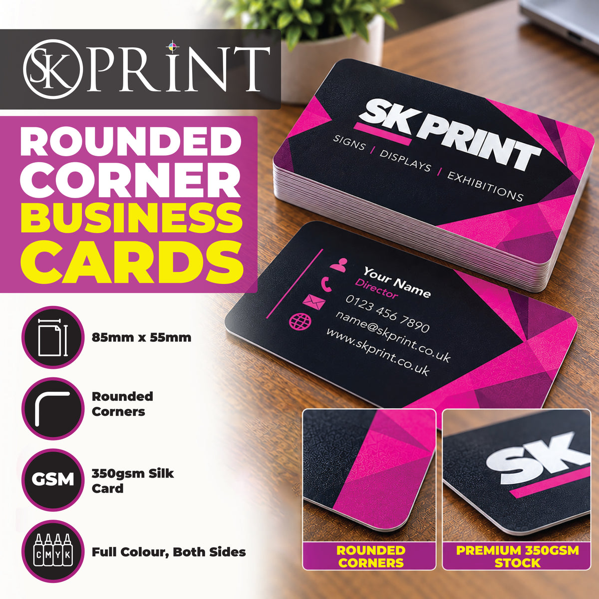 Business Cards - Rounded Corner