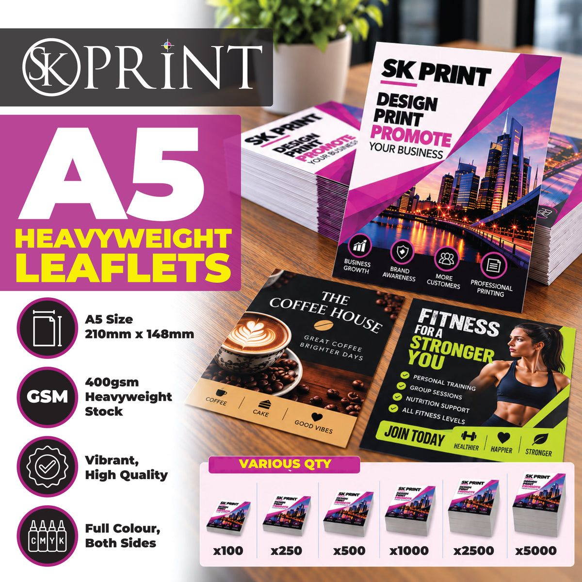A5 Leaflets - Heavyweight